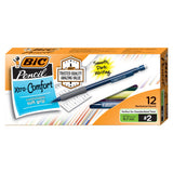 BIC Xtra Comfort Mechanical Pencils, Medium Point (0.7mm), Soft Grip For Comfort and Added Control, 12Count Pack