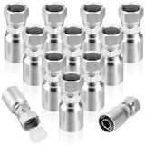 Racewill 12 Pack JIC Hydraulic Hose Fittings: 3/4 I.D. Hose x 3/4 JIC 37 Female with Protection Cover Hydraulic Hose End Swivel 