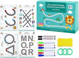 Krupanidhi Reusable Magic Practice Copybook Kit for Kids, Educational Learning Drawing Book, Lines, Shapes, Pattern, Home, Presc