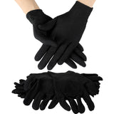 SATINIOR 60 Pcs Cotton Glove Stretchy Work Glove Reusable Mitten for Men Women Hand Dry Art Coin Handling Jewelry (Black,XL)
