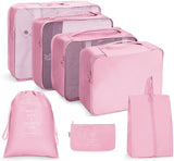 Ritarga Packing Cubes For Travel 7 Pcs Travel Cubes Set Packing Cubes For Carry On Suitcase, Packing Organizers For Luggage, Sto