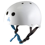 Triple Eight Sweatsaver Halo Water Helmet for Wakeboarding and Waterskiing, White Glossy, Small