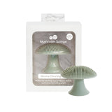 ezpz Mushroom Sponge (Sage) OdorResistant Kitchen Sponge with Soft Bristles, NonSlip Handle, Suction Base Gently Cleans Pa