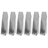 6 PCS Deck Tension Tie Bracket,11 Gauge (Thick 3 mm) Heavy Duty Holdown Bolted Supports for Shearwall,Wood Deck or Light Steel H