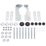 KUAFU Shock Mount Reinforcement Bracket Kit Steel Zinc Plated Silvery Rear Passenger and Driver Side Bolt on