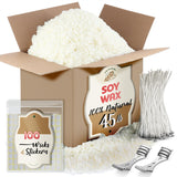 Etienne Alair Organic Soy Candle Wax for Candle Making, 45 lbs Natural Candles Making Supplies, Beeswax-Free, Paraffin-Free, Pur