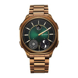 Titan Stellar Quartz Green Shaped Dial Men'S Watch | Stainless Steel Strap Material | Watches For Men Analog - 10053Qm01