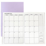 A5 Calendar Planner Jan 2026 - Dec 2027, Travelers Notebook Inserts for 2 Years, Monthly Calendar & Important Dates & Line & Dot