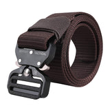 Edifier MenS And WomenS Breathable Webbing Nylon Military Style Tactical Canvas Waist Belt With HeavyDuty QuickRelease Metal