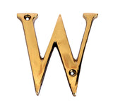 eSplanade - Brass House Hotel Door Name Alphabets - Wall Door Plaque Letter Alphabet - 3 Inches - Golden (A Alphabet) (W Alphabe