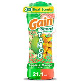 Gain Tango 2-in-1 Laundry Scent Booster Beads, Apple and Mango Scent, 21.1 OZ, Laundry Beads with Dual Scents Plus All Day Fresh