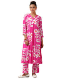 Libas Women'S Silk Blend Co-Ords (49010_Pink