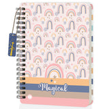 Jhingalala Diaries Magical Unicorn Theme Hard Bound Wiro Notebook Diary With Bookmark Dangler I A5 Spiral Notebook With Planne