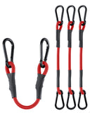 8 Pack 48 Inch Heavy Duty Bungee Cords with Carabiner Hooks, 190 lbs Max Strength Bungee Straps for Cargo, Bike, Cart, Roof Rack