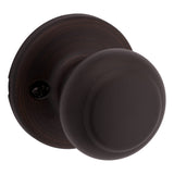 Kwikset Cove Dummy Door Knob, Single Sided Handle for Closets, French Double Doors, and Pantry, Venetian Bronze NonTurning Inte