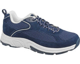 Drew Men's Aaron Comfortable Diabetic Friendly Walking Shoe with Extra Depth 11.5 W US Navy