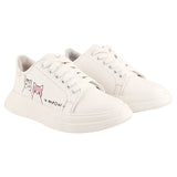 Shoetopia White Sneakers For Girls-Eu39,White,6,B09JSQR3GW