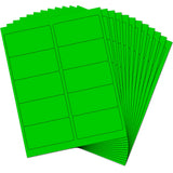 JAM PAPER Shipping Address Labels Standard Mailing 2 x 4 Neon Fluorescent Green 120/Pack