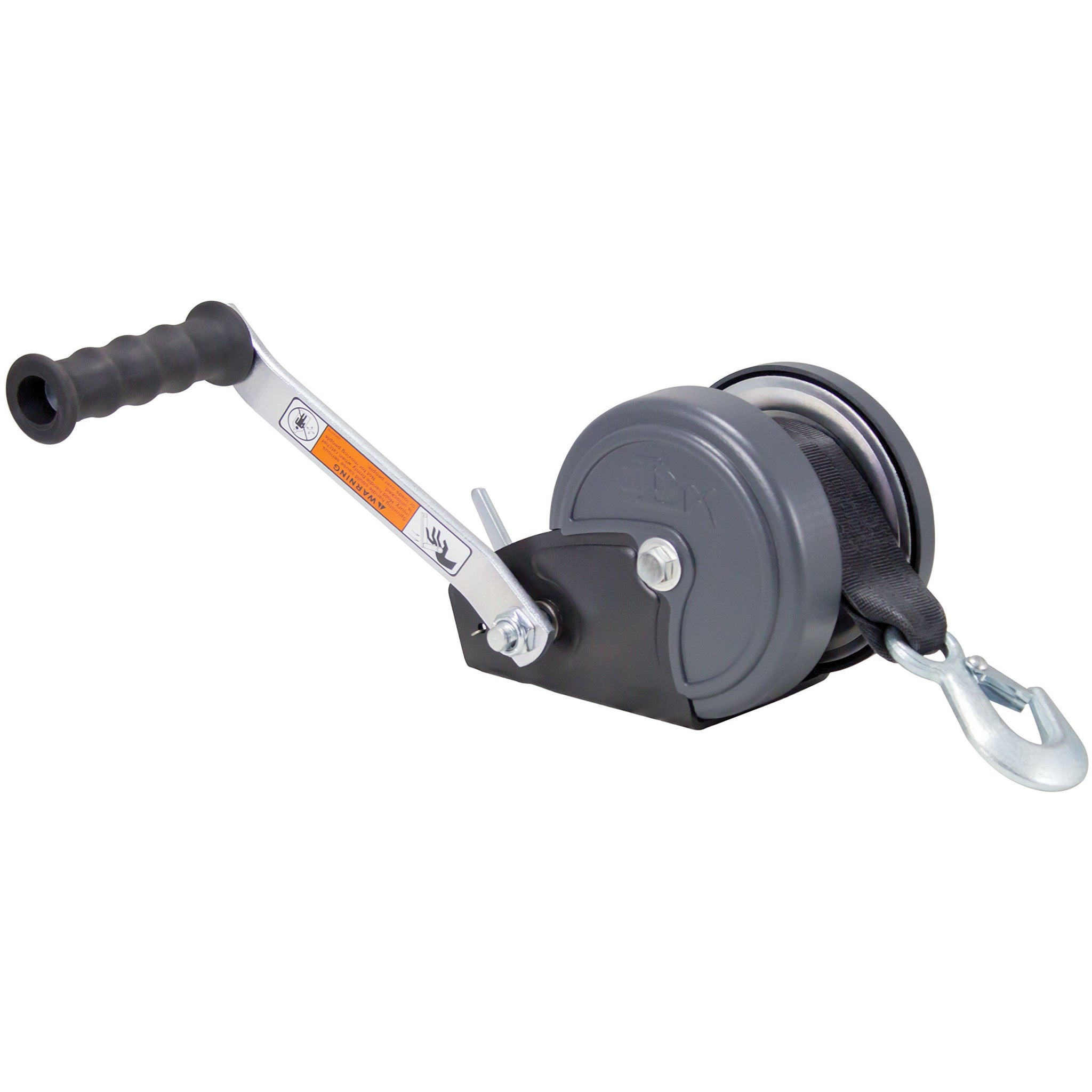 Dutton-Lainson Dlx1500 Trailer Winch With Strap - 9.5 Handle, 1500 Lb.