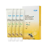 Atomy Toothpaste Plus with Propolis & Green Tea Extract - Travel Size (1.76 oz) x 4 Pack - Natural Oral Care for Gum Health, Bad