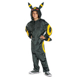 Disguise Deluxe Kid's Pokemon Umbreon Hooded Costume with Ears & Tail | Boys & Girls Pokemon Eeveelutions Cosplay Outfit, Size 1