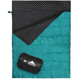 AGEMORE Cotton Flannel Double Sleeping Bag for Camping, Backpacking Or Hiking. Queen Size 2 Person Waterproof Sleeping Bag for A