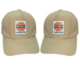 Ichem Indian Oil Cap For Petrol Bunk Uniform Cap For Staff & Employees Blue With Indian Oil Logo (Pack Of 2Nos)
