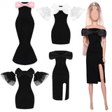 UPINS 4 Pcs Doll Clothes Girls Doll Accessories for 11.5 Inch Doll Include Summer Dress Regular Outfit Doll Clothing Girl Birthd
