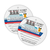 Cruising Ducks Tag with Hole 30 Pack Carnival Rubber Cruising Duck Tag 2.5 inch inch Circle Tags #CruisingDucks Mouse Ears (