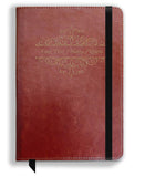 Brown Cloud Personalized Tan Leather Cover Notebook/Diary With Personalised/Customized Photographs/Message/Quote For Personal/Co