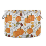 senya Thanksgiving Storage Basket Fall Basket, Pumpkin Leaf Fall Autumn Thanksgiving for Toys Clothes Storage Bin Box Laundry Ha