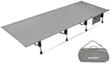 MARCHWAY Lightweight Folding Tent Camping Cot Bed with Lever Lock, Easy Setup Portable Compact for Outdoor Travel, Hunting, Hiki