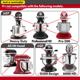 Flat Beater Replacement for KitchenAid 7/8 Qt. Bowl-Lift Stand Mixers/Polished 18/8 Stainless Steel Paddle Accessories/No coatin