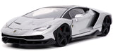 Jada Lamborghini Centenario Gray Metallic with Black Top HyperSpec Series 1/24 Diecast Model Car