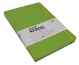 Brustro Classic Series A5, 70Gsm Paper, 96 Sheets, Green Lightweight Notebook Diary With Sturdy Hardcover, Elastic Closure Strap