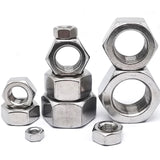 10pcs M10 x 1.25mm Pitch Hex Nuts Stainless Hex Nu, Metric Fine Thread Hex Nuts