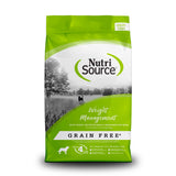 NutriSource Grain Free Dry Dog Food for Weight Management, Turkey, Whitefish Meal and Menhaden Fish Meal, 12LB