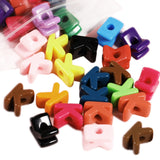 40 PCS Letter Beads 3D Acrylic 21mm x 15mm K Loose for Jewelry Making Key Chains Bracelet Necklaces Keychain Phone Bag Chain (Mi