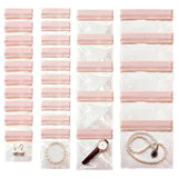 SUBGIU Anti Tarnish Jewelry Bags Clear Pvc Jewelry Storage Pouches with Zipper Plastic Packing for Earrings (30Pcs Anti Tarnish 
