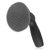 Taspooke Upgraded FineRing Chainmail Scrubber with 3.5inch Diameter Large Brush Head and Ergonomic Handle, 316 Stainless Steel Cle