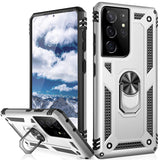 IKAZZ for Galaxy S21 Ultra Case,Military Grade Shockproof Heavy Duty Protective Phone Cover Pass 16ft Drop Test with Magnetic Ki