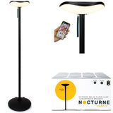 Nocturne Outdoor Solar Floor Lamp with Bluetooth Speaker | 100% Solar Powered | Fully Weatherproof | for Patios, Decks, Outdoor 