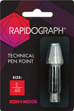 KohINoor Rapidograph Stainless Steel Replacement Point, .60mm, 1 Each (72D.2)