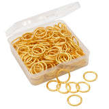 Auvoau 100Pcs Open Jump Rings 18mm Gold Jewelry Connectors for Jewelry Findings Making Supplies,Bracelets,Keychain,Necklace,Ankl