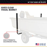 Ce Smith Trailer Pvc Boxed Post Guide-On, Black, 60''- Replacement Parts And Accessories For Your Ski Boat, Fishing Boat Or Sail