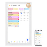 Dragon Touch Digital Calendar 21.5 Inch Touch Screen, Electronic Wall Calendar Chore Chart for Family Monthly/Weekly Planner, In