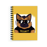 Plan To Gift Notebook A5 Plain Security Dog Notebook Wire Bound Spiral Printed Pages:160 (Size A5)