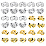 SANNIX 30Pcs/15 Pairs Earring Backs for Studs Locking, Silver and Gold Earring Back Replacements Secure Ear Lockings