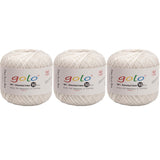 golo 3 Balls Crochet Thread Size 10 Crochet Yarn for Hand Knitting 801