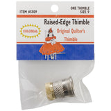Colonial Needle RaisedEdge Thimble Size 9 Notion